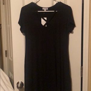 NWT Black cross front dress